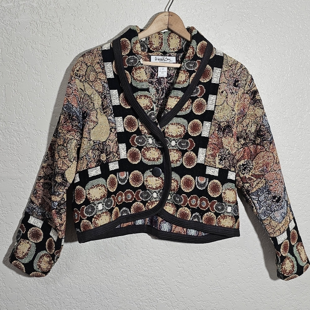 Vintage It's In The Bag Floral Tapestry Jacket